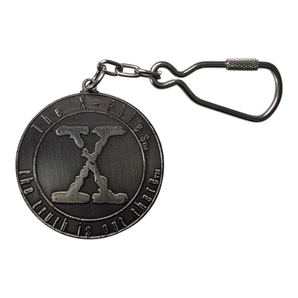 Vintage The X-Files Truth Is Out There Metal Keychain TV Show Movie